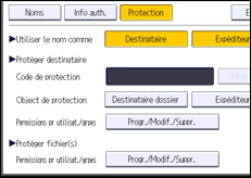 Illustration de l'écran du panneau de commande