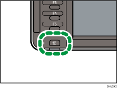Illustration de la touche Vérifier l'état