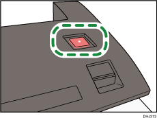 Illustration de la touche Arrêt scanner