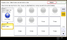 Illustration de l'écran du panneau de commande