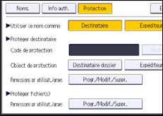 Illustration de l'écran du panneau de commande