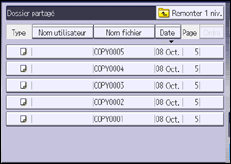 Illustration de l'écran du panneau de commande