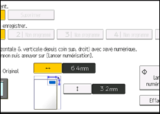 Illustration de l'écran du panneau de commande