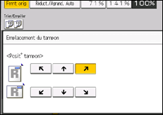 Illustration de l'écran du panneau de commande