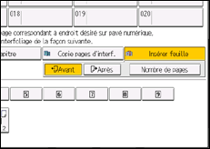 Illustration de l'écran du panneau de commande