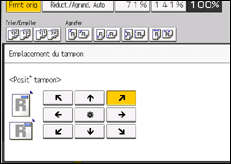 Illustration de l'écran du panneau de commande