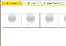 Illustration de l'écran du panneau de commande