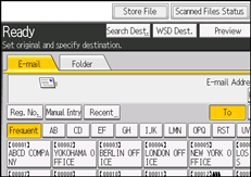 Illustration de l'écran du panneau de commande