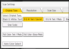 Illustration de l'écran du panneau de commande