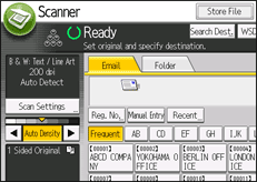 Illustration de l'écran du panneau de commande