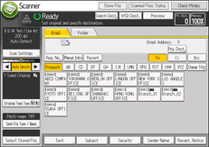 Illustration de l'écran du panneau de commande