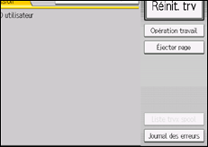 Illustration de l'écran du panneau de commande