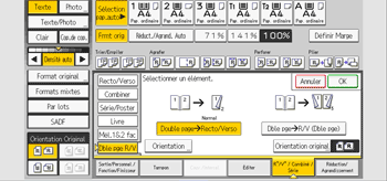 Illustration de l'écran du panneau de commande