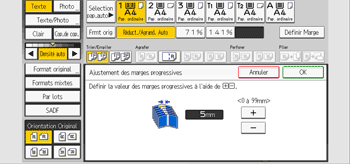 Illustration de l'écran du panneau de commande
