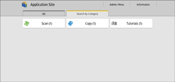 Illustration de l'écran du panneau de commande