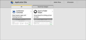 Illustration de l'écran du panneau de commande