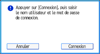 Illustration de l'écran du panneau de commande