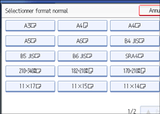 Illustration de l'&eacute;cran du panneau de commande.