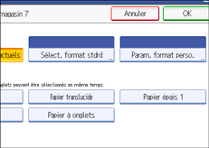 Illustration de l'&eacute;cran du panneau de commande.