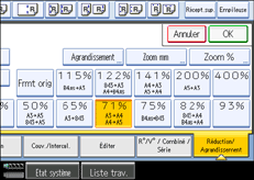 Illustration de l'&eacute;cran du panneau de commande.