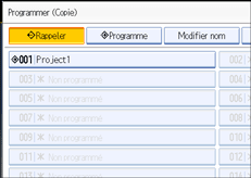 Illustration de l'&eacute;cran du panneau de commande.