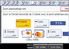 Illustration de l'&eacute;cran du panneau de commande.