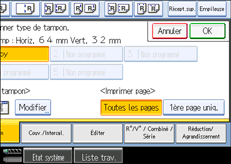 Illustration de l'&eacute;cran du panneau de commande.