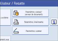 Illustration de l'&eacute;cran du panneau de commande.