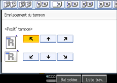 Illustration de l'&eacute;cran du panneau de commande.