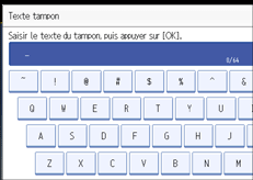 Illustration de l'écran du panneau de commande.