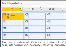 Illustration de l'&eacute;cran du panneau de commande.