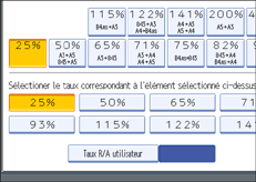 Illustration de l'écran du panneau de commande.