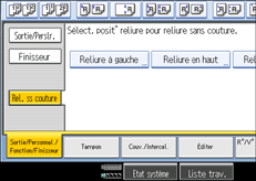 Illustration de l'écran du panneau de commande.