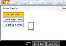 Illustration de l'&eacute;cran du panneau de commande.