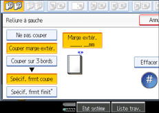 Illustration de l'&eacute;cran du panneau de commande.