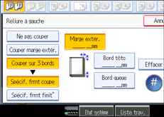 Illustration de l'&eacute;cran du panneau de commande.