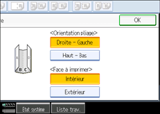 Illustration de l'&eacute;cran du panneau de commande.