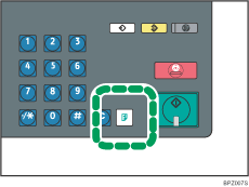 Illustration de la touche Copie d'&eacute;preuve