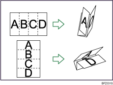 Illustration de pliage double parallèle