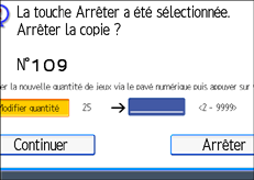 Illustration de l'&eacute;cran du panneau de commande.