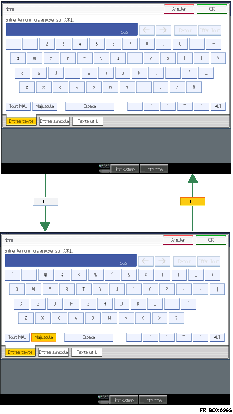 Illustration des touches