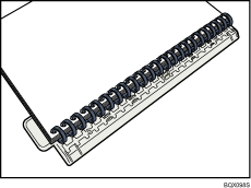 Illustration du support de reliure