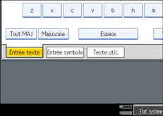 Illustration de l'&eacute;cran du panneau de commande.