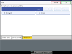 Illustration de l'&eacute;cran du panneau de commande.
