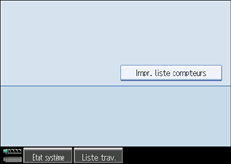 Illustration de l'écran du panneau de commande.
