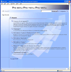 Illustration de l'affichage du navigateur Web.
