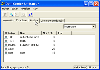 Illustration d'écran de l'application