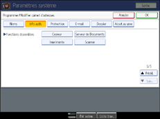 Illustration de l'écran LCD