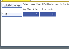 Illustration de l'écran du panneau de commande