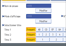 Illustration de l'&eacute;cran du panneau de commande